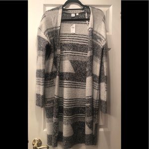 GAP open front textured cardigan
